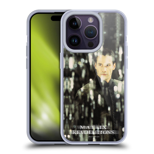 The Matrix Revolutions Key Art Neo 1 Soft Gel Case for Apple iPhone 14 Pro