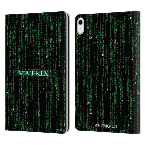 The Matrix Key Art Codes Leather Book Wallet Case Cover For Apple iPad 10.9 (2022)