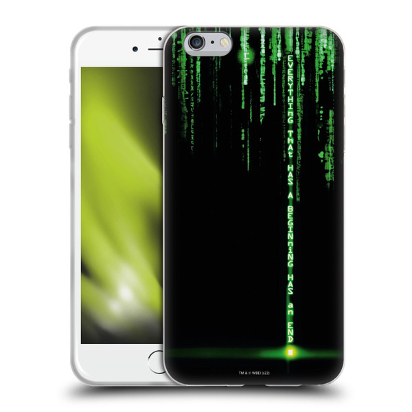 The Matrix Revolutions Key Art Everything That Has Beginning Soft Gel Case for Apple iPhone 6 Plus / iPhone 6s Plus