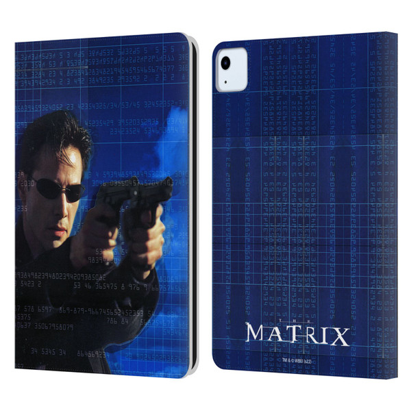 The Matrix Key Art Neo 1 Leather Book Wallet Case Cover For Apple iPad Air 2020 / 2022