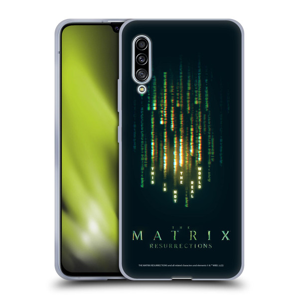 The Matrix Resurrections Key Art This Is Not The Real World Soft Gel Case for Samsung Galaxy A90 5G (2019)