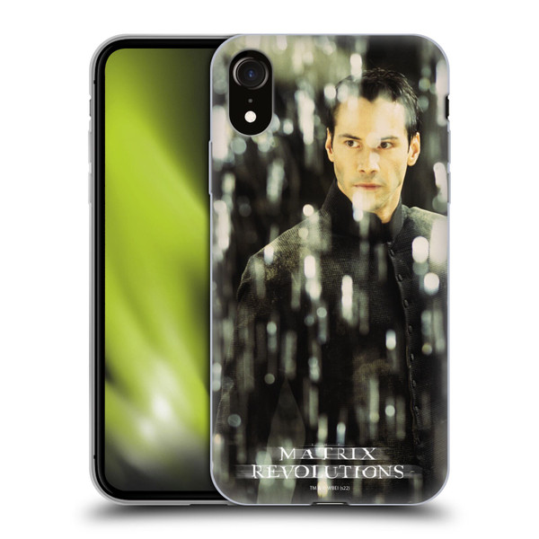 The Matrix Revolutions Key Art Neo 1 Soft Gel Case for Apple iPhone XR