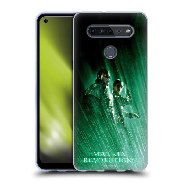 The Matrix Revolutions Key Art Morpheus Trinity Soft Gel Case for LG K51S