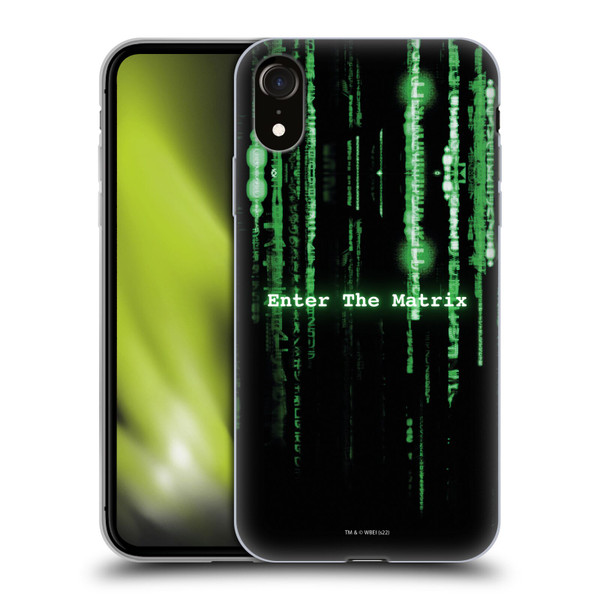 The Matrix Key Art Enter The Matrix Soft Gel Case for Apple iPhone XR