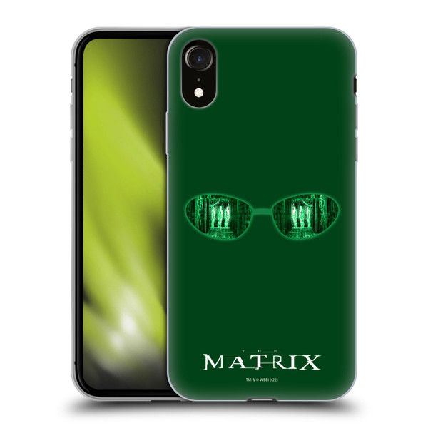 The Matrix Key Art Glass Soft Gel Case for Apple iPhone XR