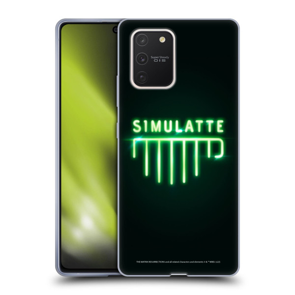 The Matrix Resurrections Key Art Simulatte Soft Gel Case for Samsung Galaxy S10 Lite