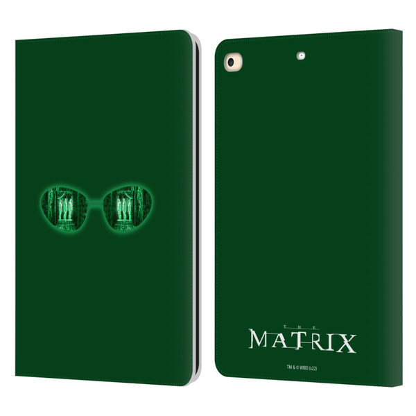 The Matrix Key Art Glass Leather Book Wallet Case Cover For Apple iPad 9.7 2017 / iPad 9.7 2018