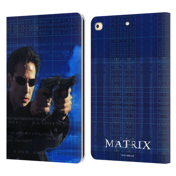 The Matrix Key Art Neo 1 Leather Book Wallet Case Cover For Apple iPad 9.7 2017 / iPad 9.7 2018