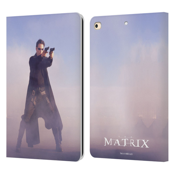 The Matrix Key Art Neo 2 Leather Book Wallet Case Cover For Apple iPad 9.7 2017 / iPad 9.7 2018