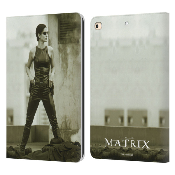 The Matrix Key Art Trinity Leather Book Wallet Case Cover For Apple iPad 9.7 2017 / iPad 9.7 2018