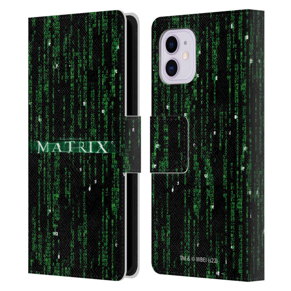 The Matrix Key Art Codes Leather Book Wallet Case Cover For Apple iPhone 11
