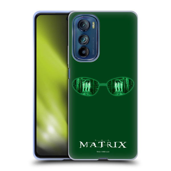 The Matrix Key Art Glass Soft Gel Case for Motorola Edge 30