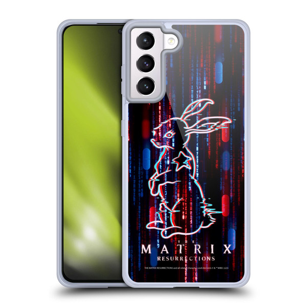 The Matrix Resurrections Key Art Choice Is An Illusion Soft Gel Case for Samsung Galaxy S21+ 5G