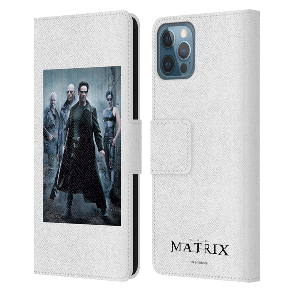 The Matrix Key Art Group 1 Leather Book Wallet Case Cover For Apple iPhone 12 / iPhone 12 Pro