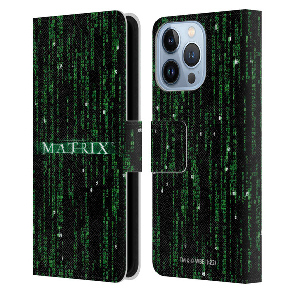 The Matrix Key Art Codes Leather Book Wallet Case Cover For Apple iPhone 13 Pro