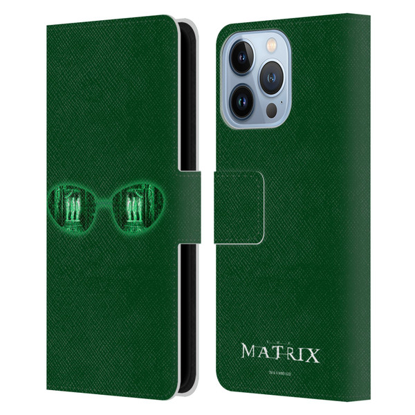The Matrix Key Art Glass Leather Book Wallet Case Cover For Apple iPhone 13 Pro