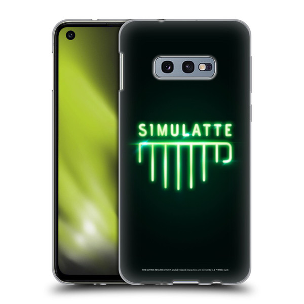 The Matrix Resurrections Key Art Simulatte Soft Gel Case for Samsung Galaxy S10e