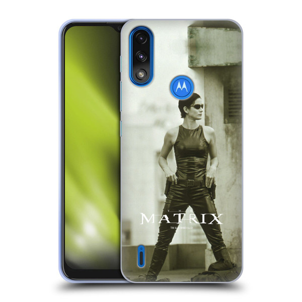 The Matrix Key Art Trinity Soft Gel Case for Motorola Moto E7 Power / Moto E7i Power