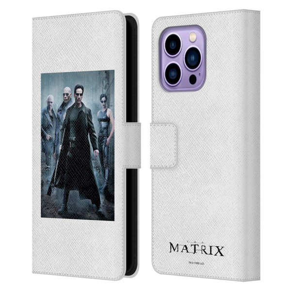 The Matrix Key Art Group 1 Leather Book Wallet Case Cover For Apple iPhone 14 Pro Max