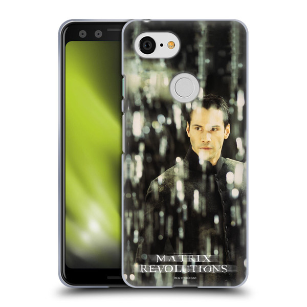 The Matrix Revolutions Key Art Neo 1 Soft Gel Case for Google Pixel 3
