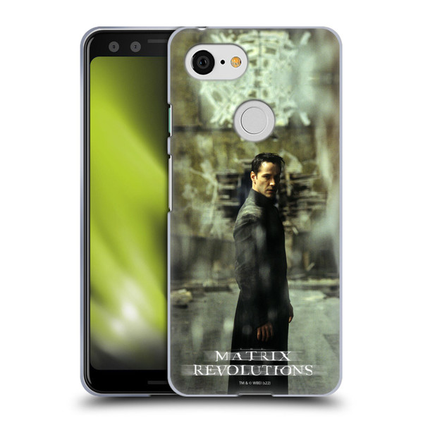 The Matrix Revolutions Key Art Neo 2 Soft Gel Case for Google Pixel 3