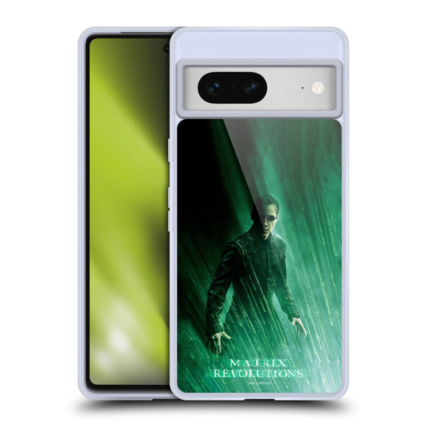 The Matrix Revolutions Key Art Neo 3 Soft Gel Case for Google Pixel 7