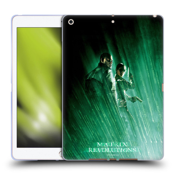 The Matrix Revolutions Key Art Morpheus Trinity Soft Gel Case for Apple iPad 10.2 2019/2020/2021