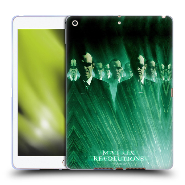 The Matrix Revolutions Key Art Smiths Soft Gel Case for Apple iPad 10.2 2019/2020/2021