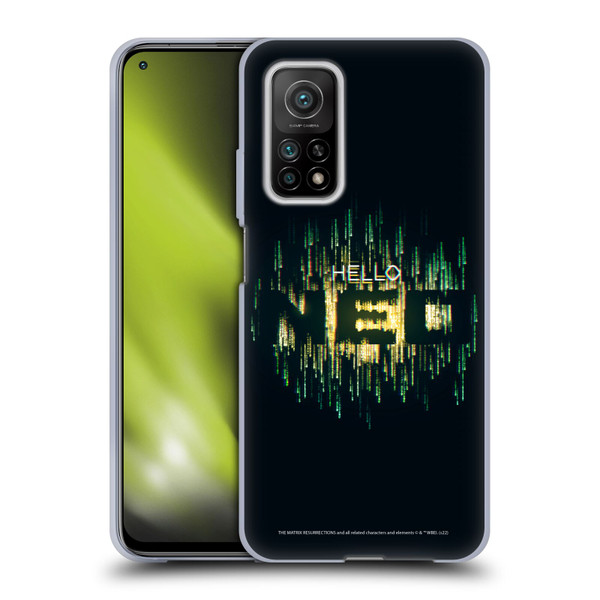 The Matrix Resurrections Key Art Hello Neo Soft Gel Case for Xiaomi Mi 10T 5G