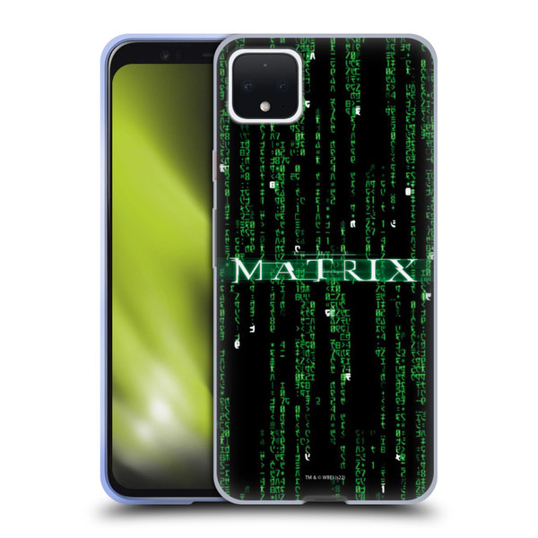 The Matrix Key Art Codes Soft Gel Case for Google Pixel 4 XL