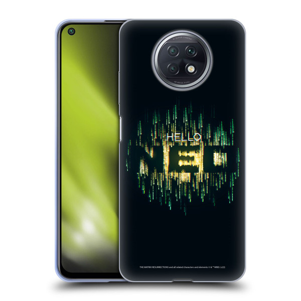 The Matrix Resurrections Key Art Hello Neo Soft Gel Case for Xiaomi Redmi Note 9T 5G