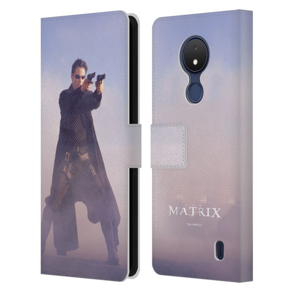 The Matrix Key Art Neo 2 Leather Book Wallet Case Cover For Nokia C21