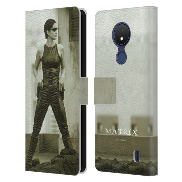 The Matrix Key Art Trinity Leather Book Wallet Case Cover For Nokia C21