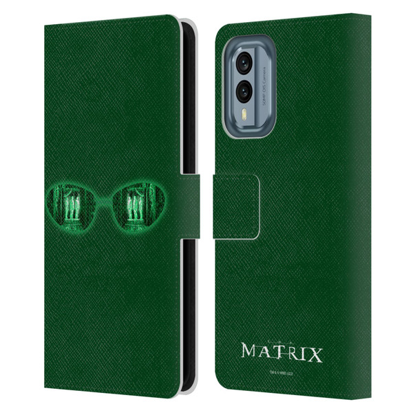 The Matrix Key Art Glass Leather Book Wallet Case Cover For Nokia X30