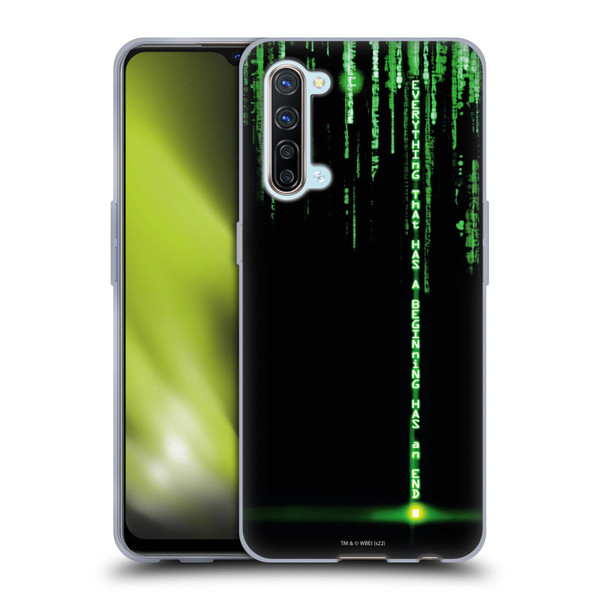 The Matrix Revolutions Key Art Everything That Has Beginning Soft Gel Case for OPPO Find X2 Lite 5G