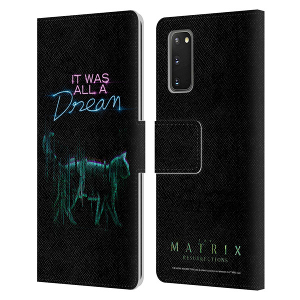 The Matrix Resurrections Key Art It Was All A Dream Leather Book Wallet Case Cover For Samsung Galaxy S20 / S20 5G