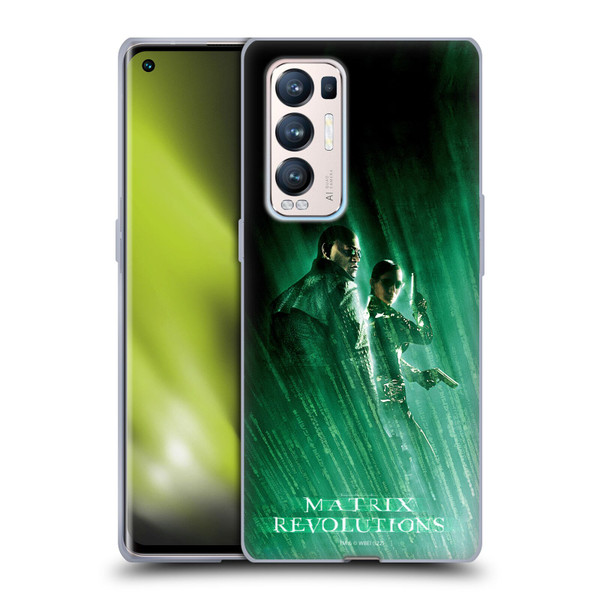 The Matrix Revolutions Key Art Morpheus Trinity Soft Gel Case for OPPO Find X3 Neo / Reno5 Pro+ 5G