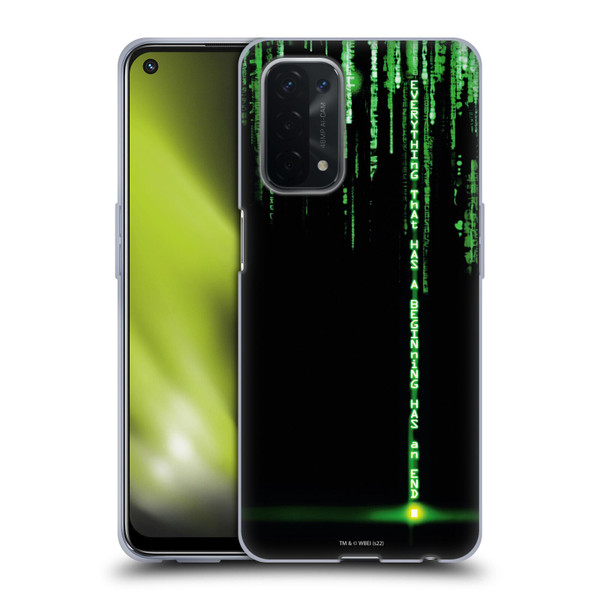 The Matrix Revolutions Key Art Everything That Has Beginning Soft Gel Case for OPPO A54 5G