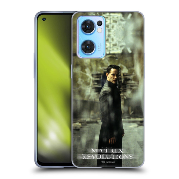 The Matrix Revolutions Key Art Neo 2 Soft Gel Case for OPPO Reno7 5G / Find X5 Lite