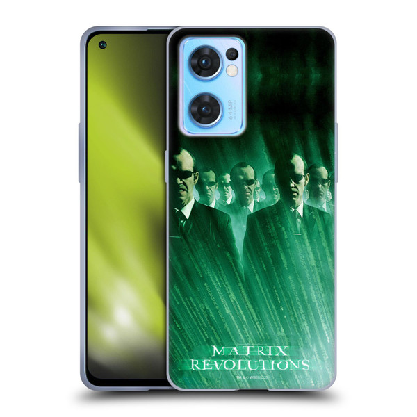 The Matrix Revolutions Key Art Smiths Soft Gel Case for OPPO Reno7 5G / Find X5 Lite