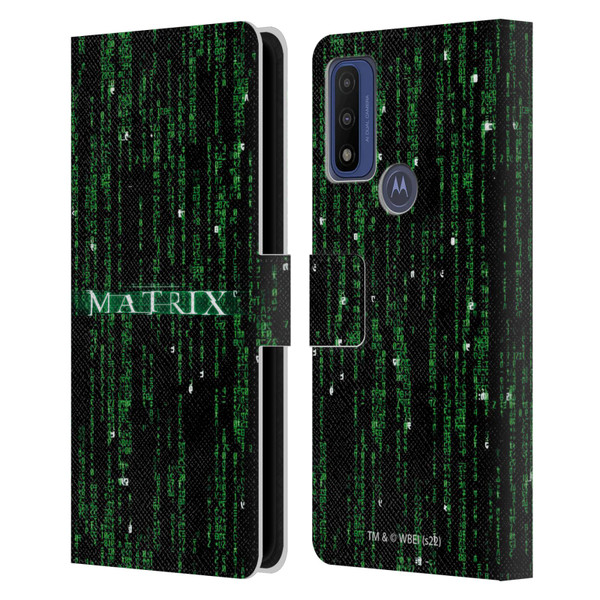 The Matrix Key Art Codes Leather Book Wallet Case Cover For Motorola G Pure
