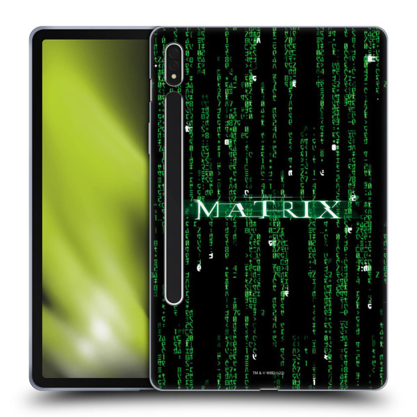 The Matrix Key Art Codes Soft Gel Case for Samsung Galaxy Tab S8