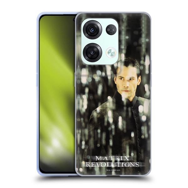The Matrix Revolutions Key Art Neo 1 Soft Gel Case for OPPO Reno8 Pro