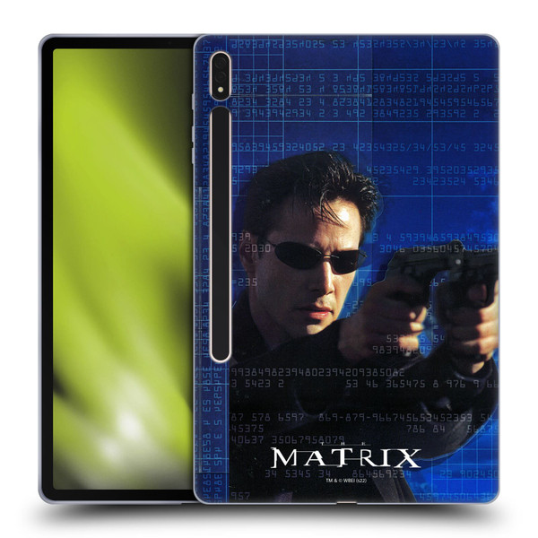 The Matrix Key Art Neo 1 Soft Gel Case for Samsung Galaxy Tab S8 Plus
