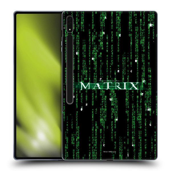 The Matrix Key Art Codes Soft Gel Case for Samsung Galaxy Tab S8 Ultra