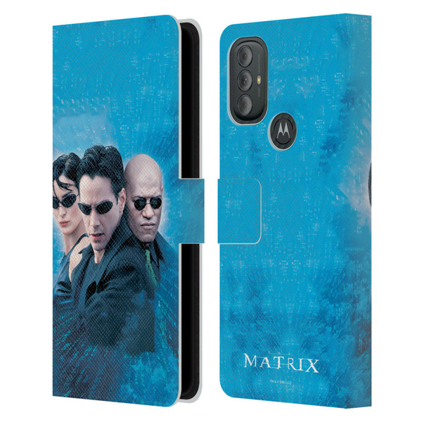 The Matrix Key Art Group 3 Leather Book Wallet Case Cover For Motorola Moto G10 / Moto G20 / Moto G30