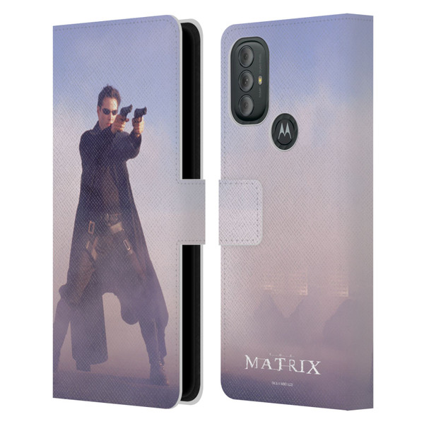 The Matrix Key Art Neo 2 Leather Book Wallet Case Cover For Motorola Moto G10 / Moto G20 / Moto G30