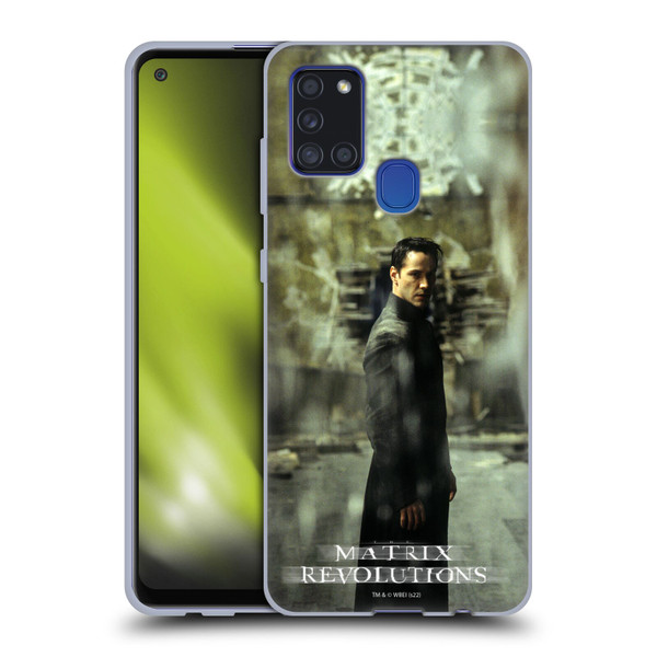 The Matrix Revolutions Key Art Neo 2 Soft Gel Case for Samsung Galaxy A21s (2020)