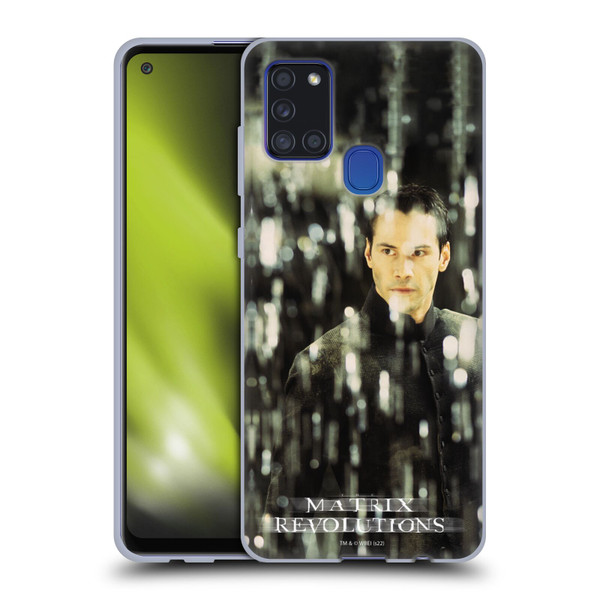 The Matrix Revolutions Key Art Neo 1 Soft Gel Case for Samsung Galaxy A21s (2020)