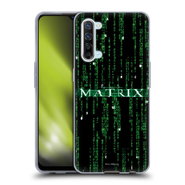 The Matrix Key Art Codes Soft Gel Case for OPPO Find X2 Lite 5G